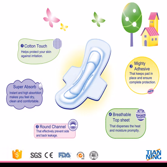 260mm OEM Customised Latest Anion Sanitary Napkin