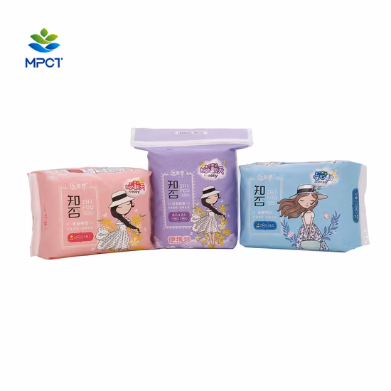 Own Brand Sanitary Napkins (Zhi Fou) with Antibacterial Cotton Oversheet From Reliable China Factory